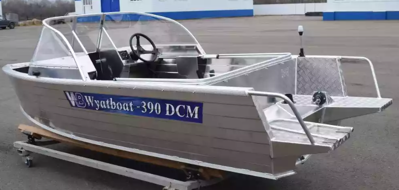 Алюминиевый катер Wyatboat-390 DCM Увеличенный борт в Оренбурге