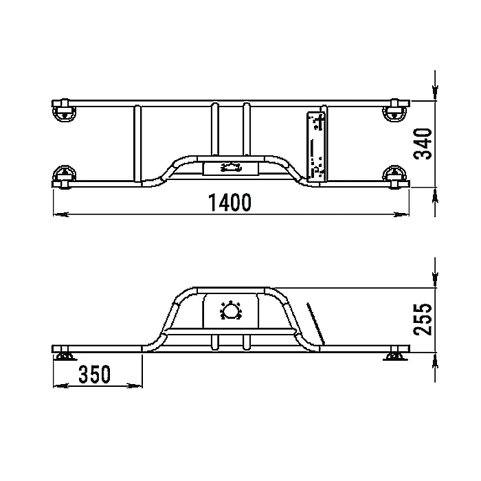 Стойка рулевая с бортовым креплением малая в Оренбурге
