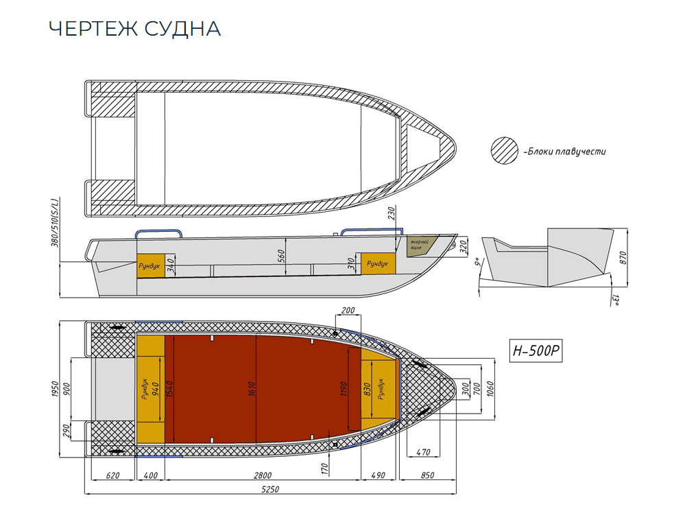 Алюминиевая лодка Неман-500 P в Оренбурге