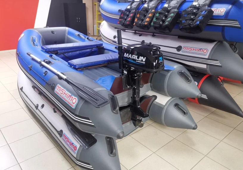 КОМПЛЕКТ ЛОДКА MISHIMO LITE 315 + МОТОР 5л.с в Оренбурге