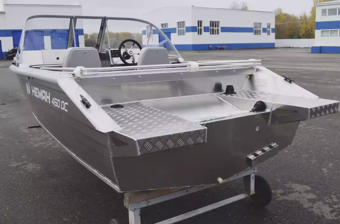 Алюминиевый катер Неман-450 DC NEW без покраски в Оренбурге