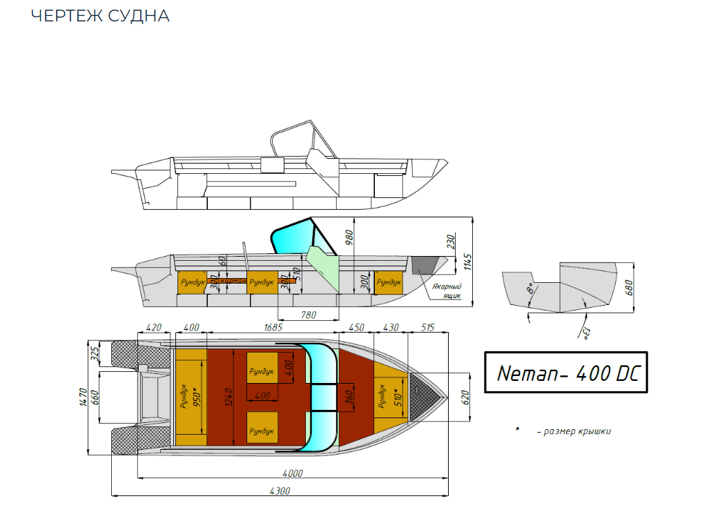 Алюминиевый катер Neman-400 DC в Оренбурге