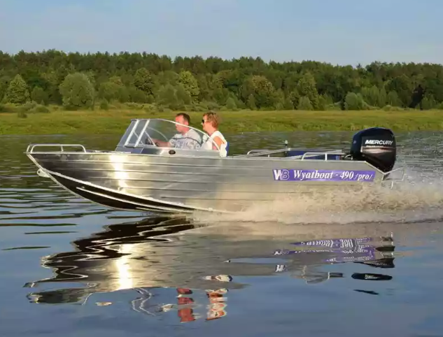 Алюминиевый катер Wyatboat-490 Pro водомет в Оренбурге