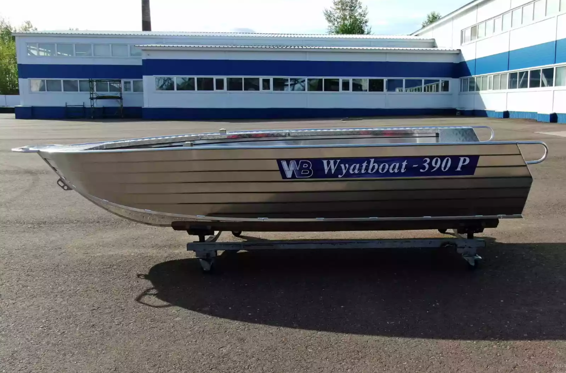 Алюминиевая лодка Wyatboat-390РМ увеличенный борт в Оренбурге