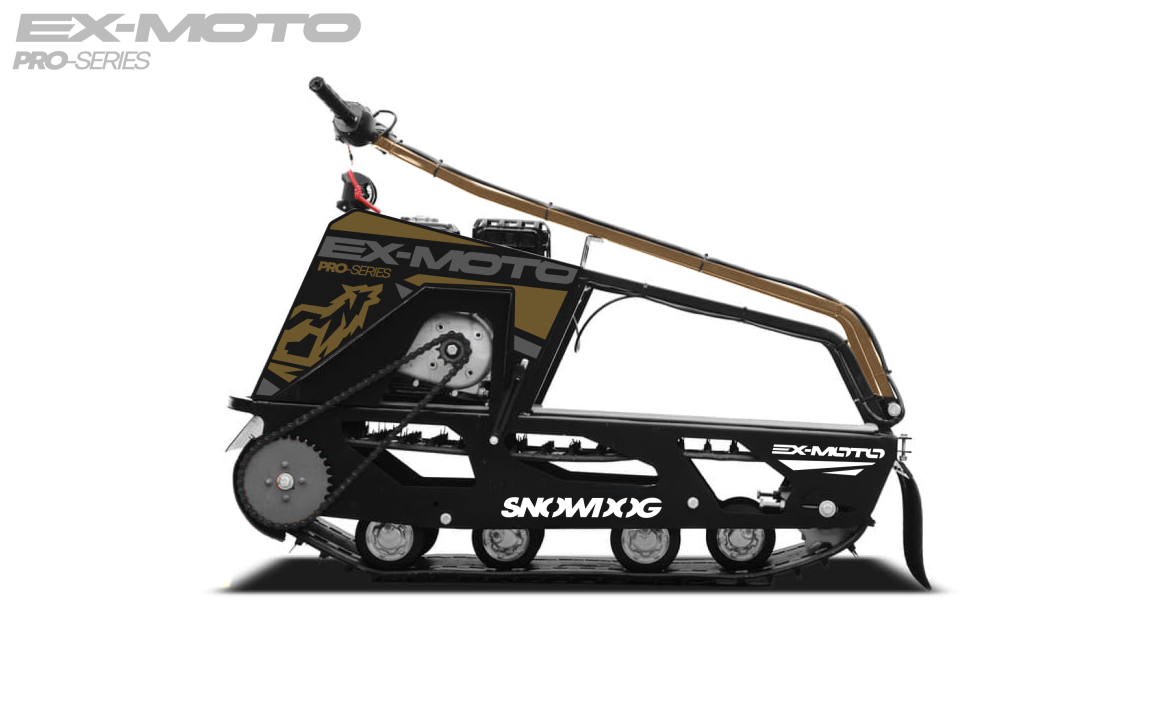 Мотобуксировщик EX-MOTO SNOWDOG S380 8л.с. в Оренбурге