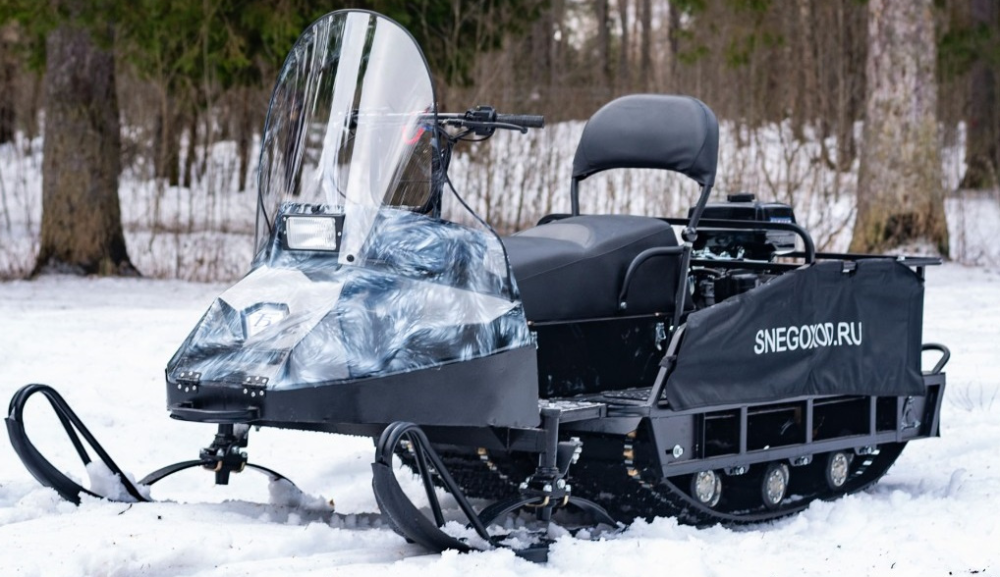 Миниснегоход Бурлак Егерь Экспедитор 15 л.с. , реверс, тормоз, капот белый в Оренбурге