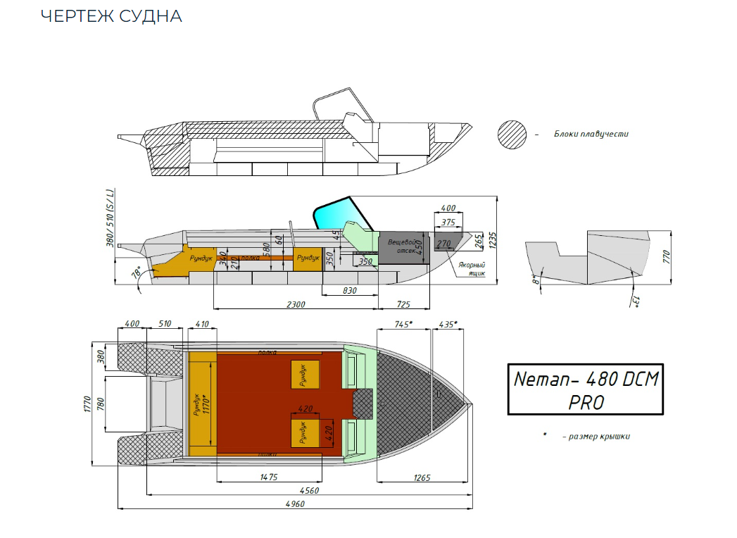 Алюминиевый катер Neman-480 DCM PRO в Оренбурге