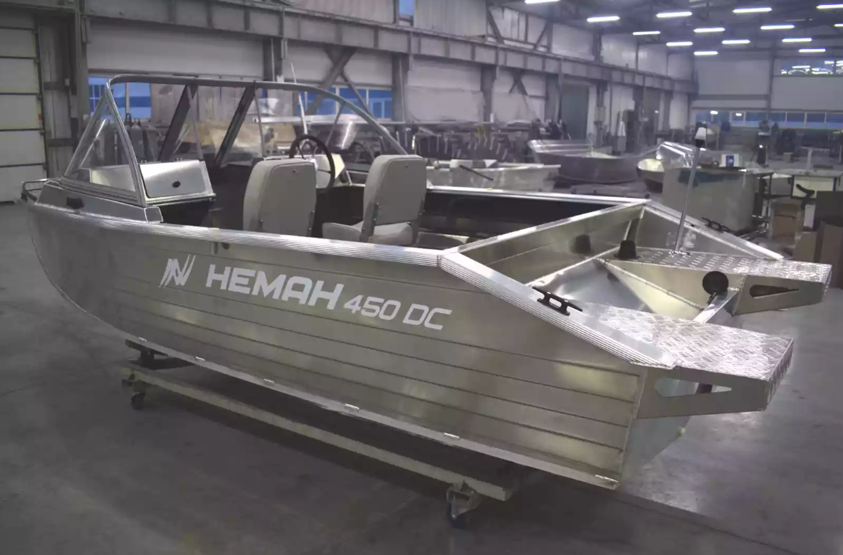 Алюминиевый катер Неман-450 DC NEW без покраски в Оренбурге