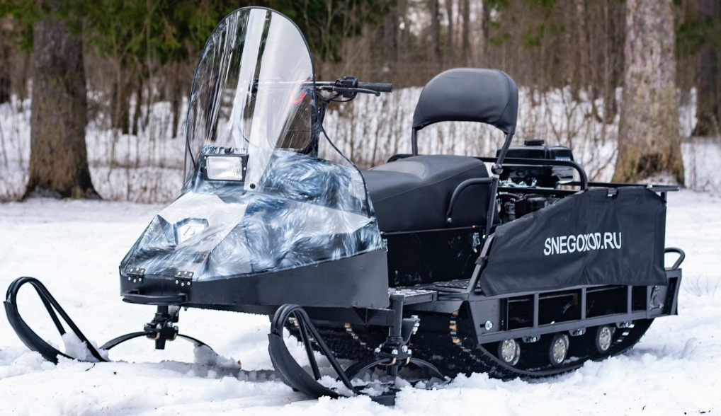 Миниснегоход Бурлак Егерь Экспедитор 15 л.с. , реверс, тормоз, капот белый в Оренбурге