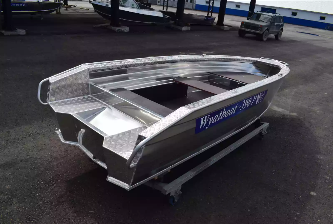 Алюминиевая лодка Wyatboat-390Р Увеличенный борт в Оренбурге