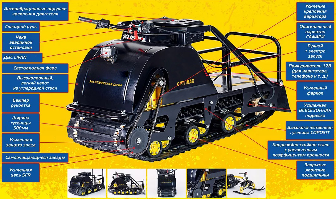 Мотобуксировщик OPTI MAX 20 в Оренбурге