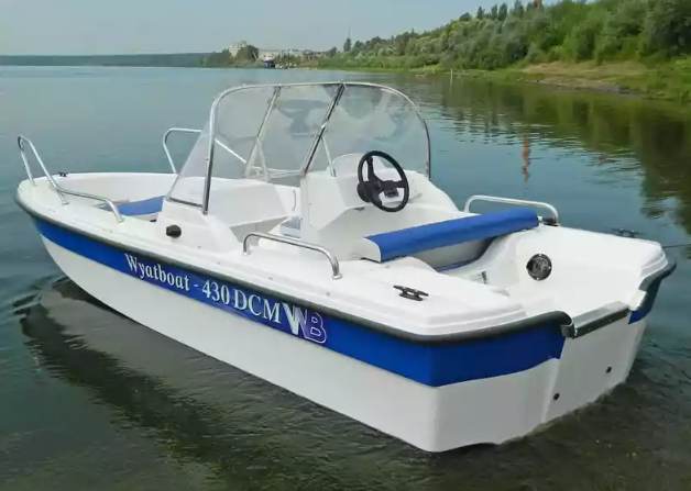 Стеклопластиковый катер Wyatboat-430 DCM (тримаран) в Оренбурге