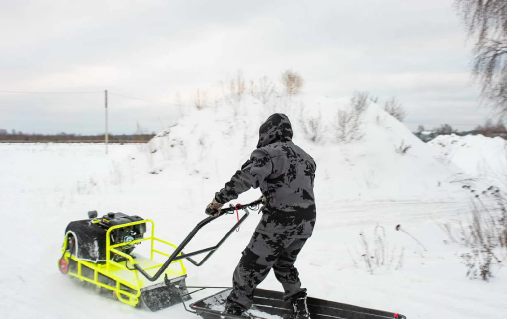 Мотобуксировщик Бурлак ХОЗЯИН-1 (капот ткань) в Оренбурге