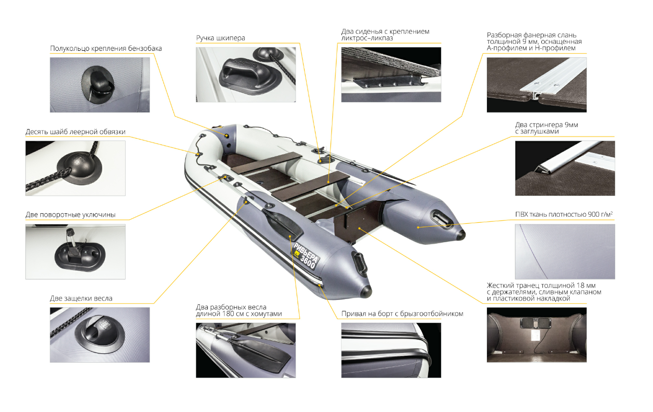 Лодка Ривьера Компакт 3600 СК в Оренбурге
