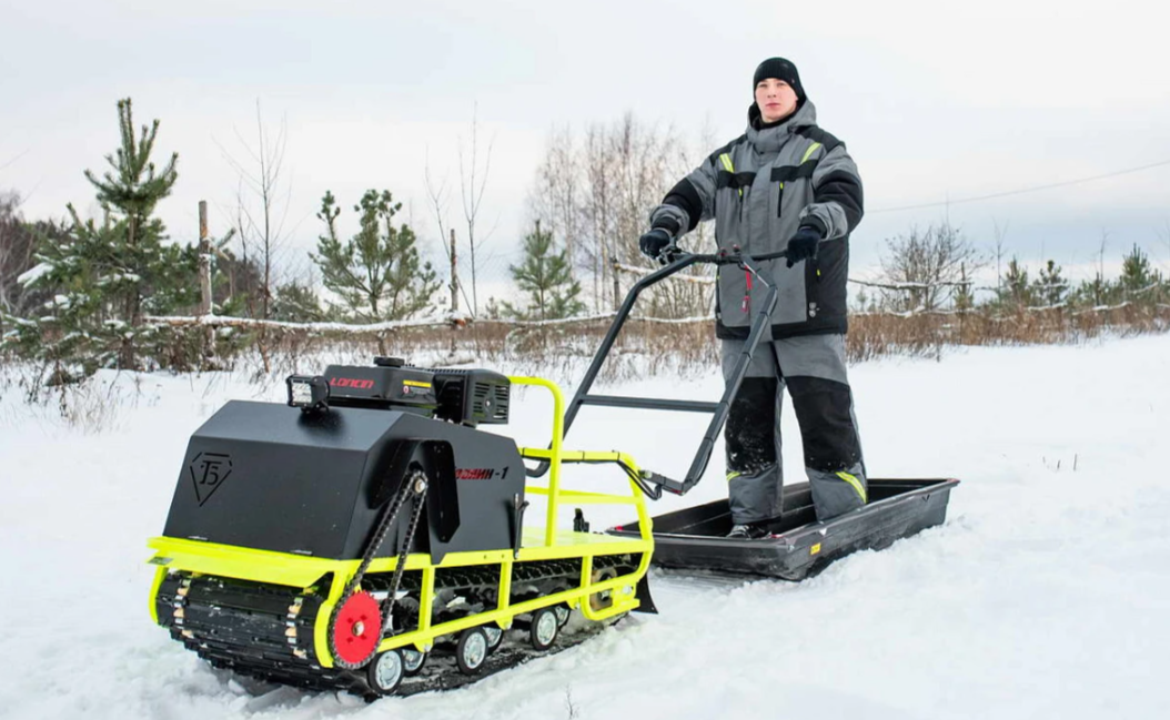 Мотобуксировщик Бурлак ХОЗЯИН-1 (капот ткань) в Оренбурге