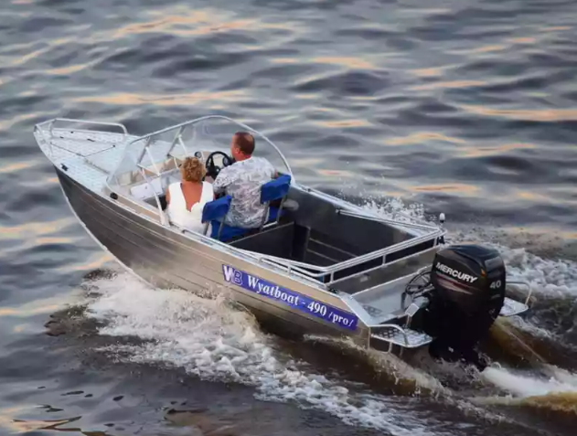 Алюминиевый катер Wyatboat-490 Pro водомет в Оренбурге