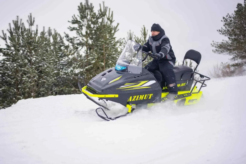 Миниснегоход Бурлак Азимут 24 л.с. , эл.запуск, реверс, тормоз гидравл, капот черный в Оренбурге