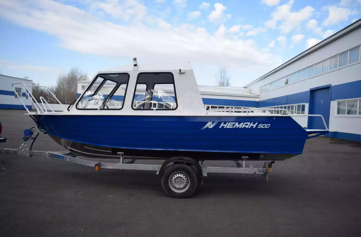 Алюминиевый катер Неман-500 (закрытая рубка) в Оренбурге