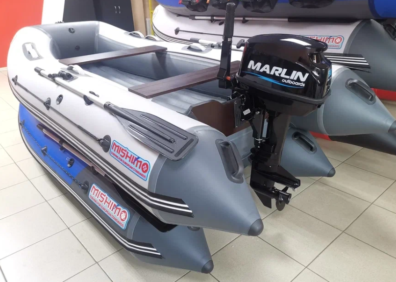 КОМПЛЕКТ ЛОДКА MISHIMO LITE 335 + МОТОР 9,8 Л.С. в Оренбурге