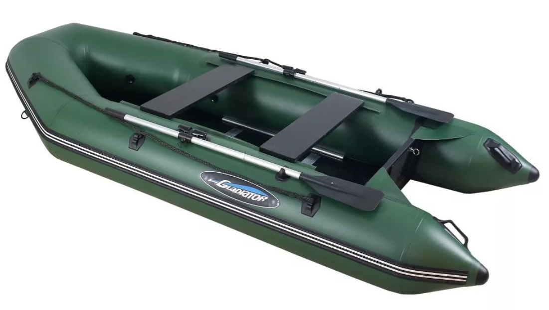 МОТОРНО-ГРЕБНАЯ ЛОДКА ПВХ GLADIATOR А 340 ТК С ФАНЕРНЫМ ПОЛОМ в Оренбурге