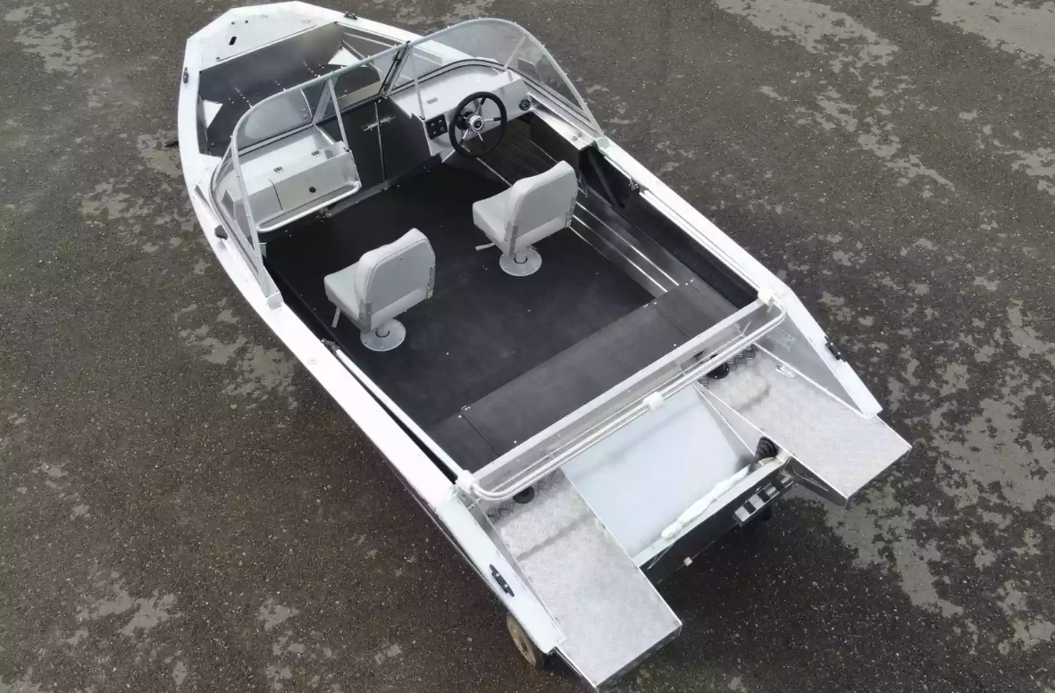 Алюминиевый катер Неман-450 DC NEW без покраски в Оренбурге