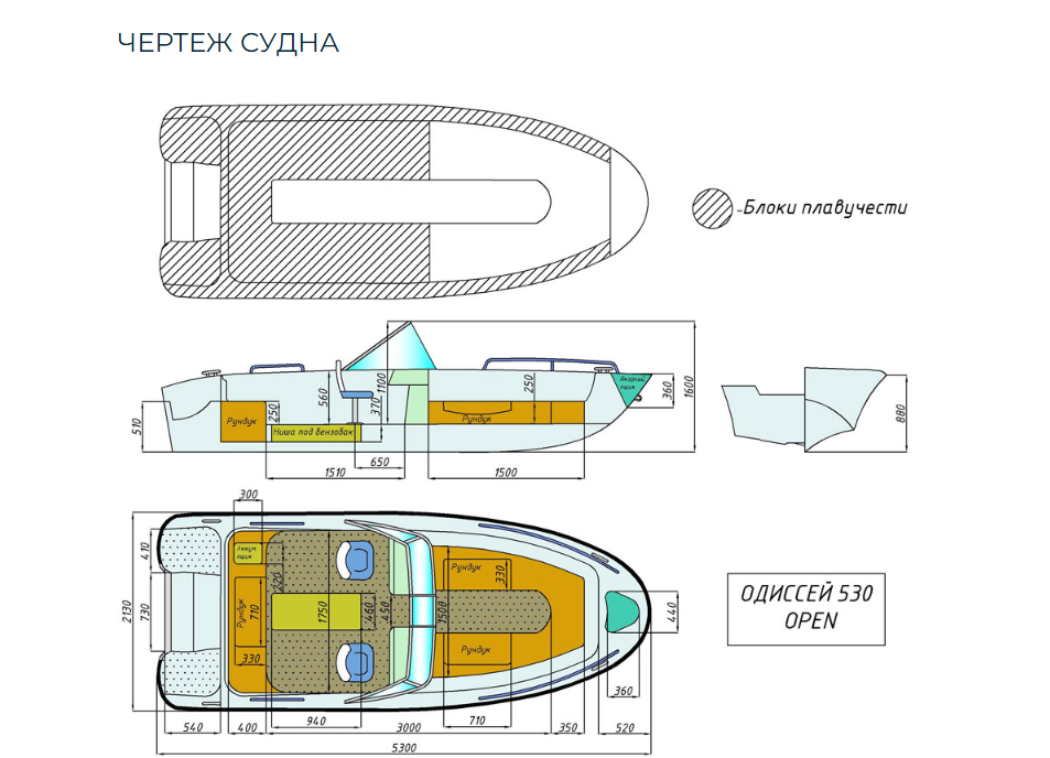 Стеклопластиковый катер Neman-530 Open в Оренбурге