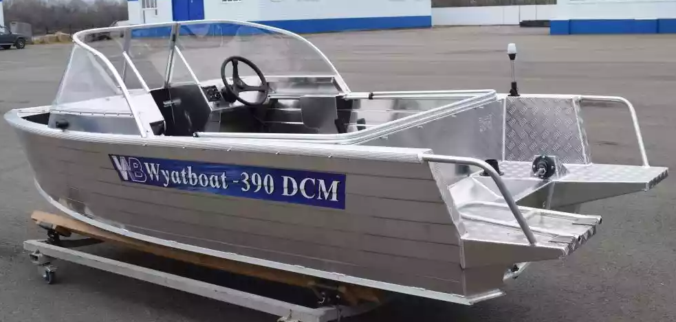 Алюминиевая лодка Wyatboat-390 DCM Увеличенный борт в Оренбурге