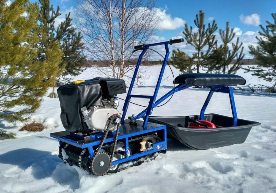 Мини-мотобуксировщик Альбатрос-М с фарой в Оренбурге